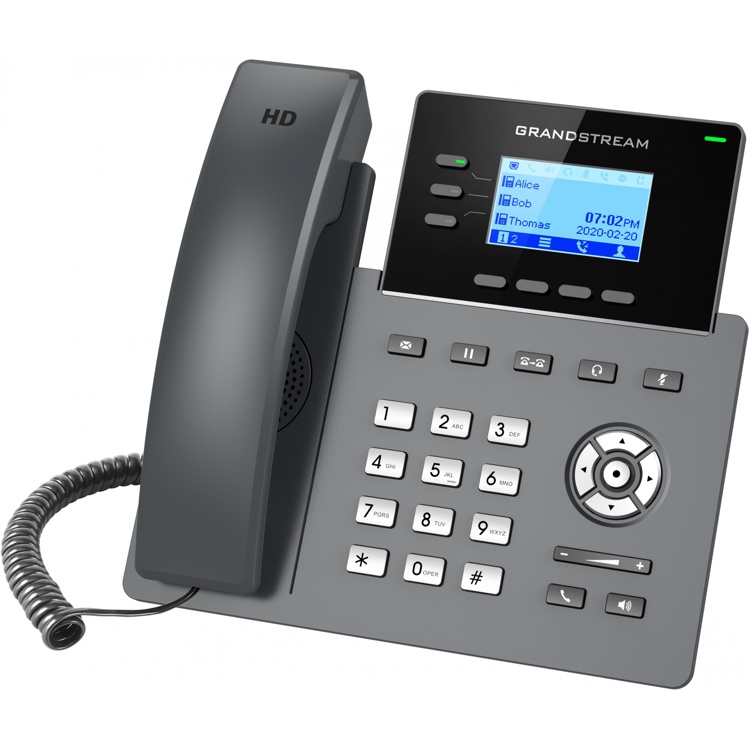 IP Telefon GRANDSTREAM GRP 2603P HD (3 linije, LCD, Ethernet, crna boja)