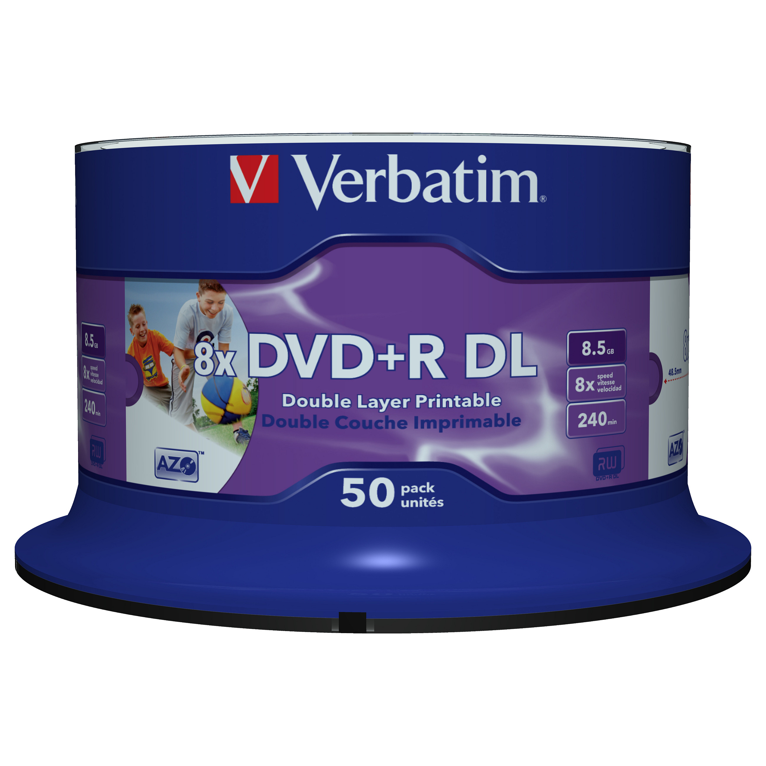 DVD-R VERBATIM DVD+R Double Layer Wide Inkjet Printable 8x (50 komada, 8.5 GB, 240 min)-3