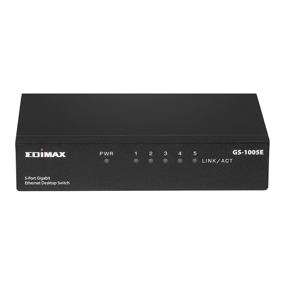 Mrežni switch EDIMAX GS-1005E (5-portni, Gigabit, metalno kućište)