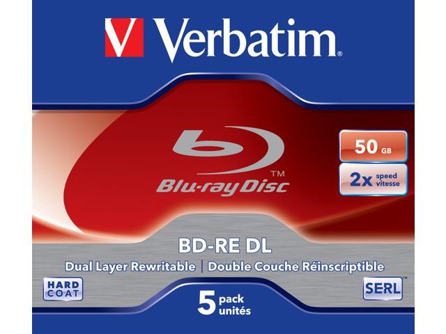 Verbatim BD-RE DL 50GB 2 x 5 Pack Jewel Case 5 pc(s)-2