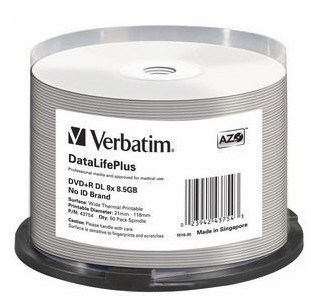 Verbatim DVD+R Double Layer 8X 8.5GB