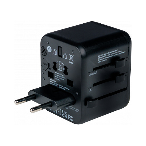 Univerzalni putni adapter VERBATIM UTA-02 (1x USB-A, 1x USB-C)-12