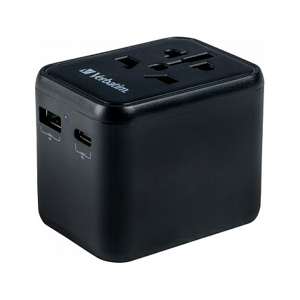 Univerzalni putni adapter VERBATIM UTA-02 (1x USB-A, 1x USB-C)-19