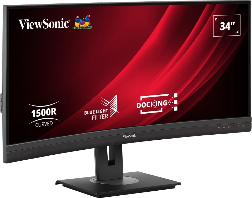 Monitor VIEWSONIC VG3456C (34" 219, 3440x1440 UWQHD, 100Hz, 1500R zakrivljeni, USB-C, Ethernet)-1