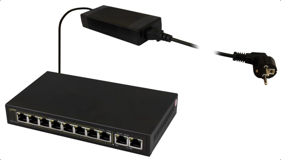 Mrežni switch PULSAR SG108 (Gigabit Ethernet, 10/100/1000, PoE) crni-0