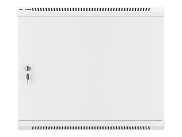 Ormar za montažu na zid LANBERG 19" 9U 600X600 (Nosivost 60 kg, Materijal Čelik, Boja Siva)-3