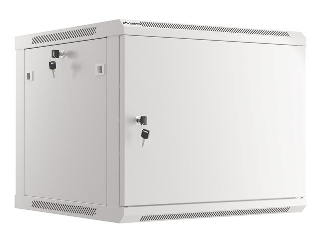 Ormar za montažu na zid LANBERG 19" 9U 600X600 (Nosivost 60 kg, Materijal Čelik, Boja Siva)-1