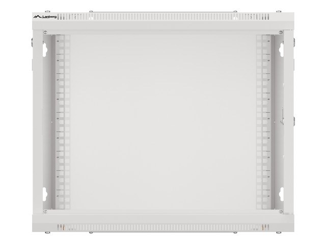 Ormar za montažu na zid LANBERG 19" 9U 600X600 (Nosivost 60 kg, Materijal Čelik, Boja Siva)-8
