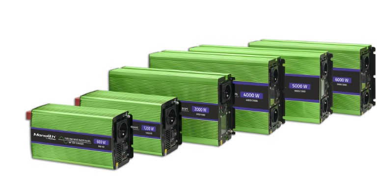 Qoltec Monolith Pretvarač Napona 12V na 230V 2000W/4000W, Čisti Sinus, s UPS Funkcijom i Punjačem-2