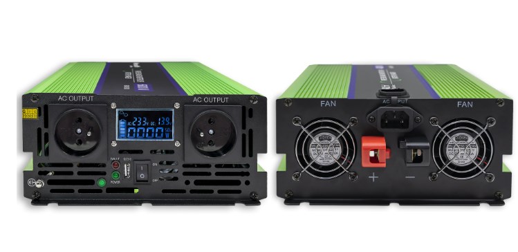 Qoltec Monolith Pretvarač Napona 12V na 230V 2000W/4000W, Čisti Sinus, s UPS Funkcijom i Punjačem-7
