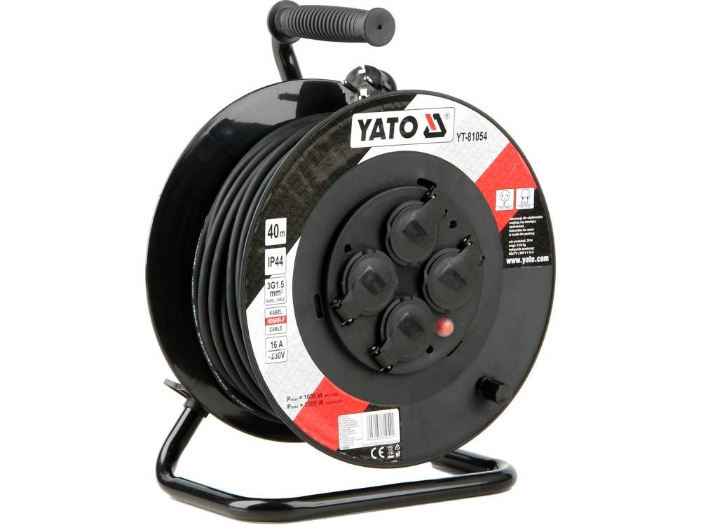 Produžni kabel na motalici YATO YT-81054 (40m, 3x1.5mm², 4 utičnice, IP44)-4