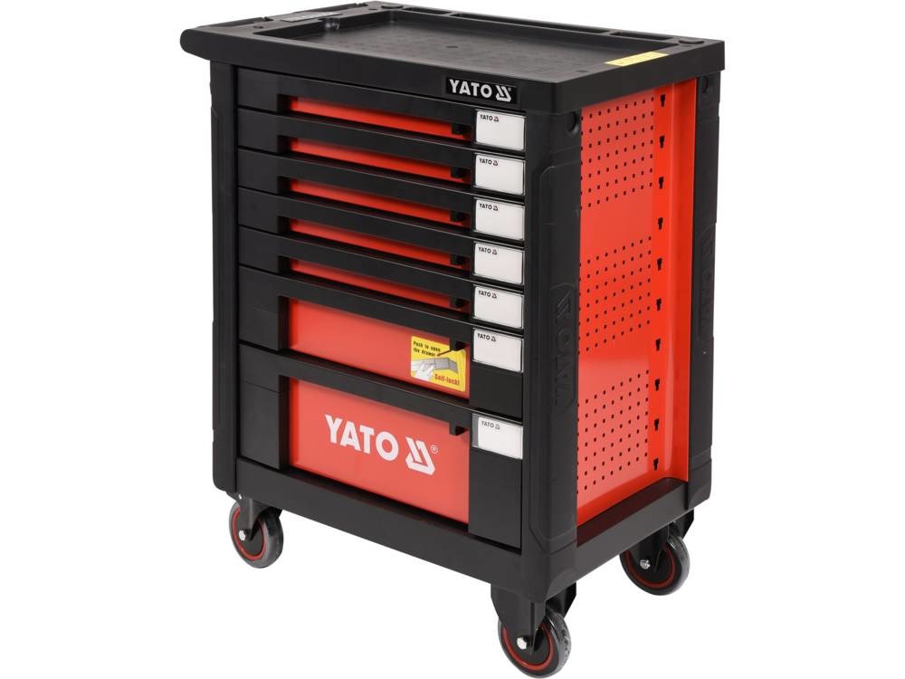 Kolica za alat YATO YT-55290 sa 177 komada alata (6 ladica, centralno zaključavanje)-8