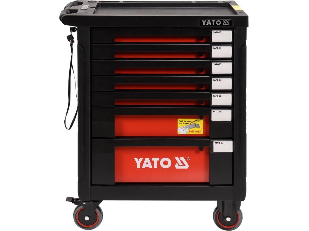 Kolica za alat YATO YT-55290 sa 177 komada alata (6 ladica, centralno zaključavanje)-9