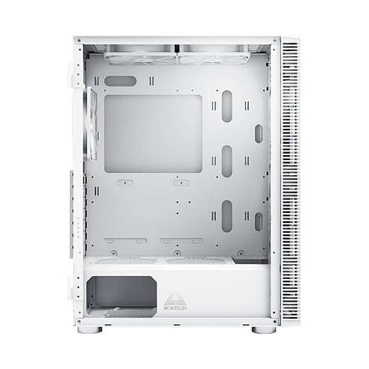 Kućište MONTECH X3 MESH (midi tower, bijelo, tempered glass, RGB, 7 proširivih utora)-1