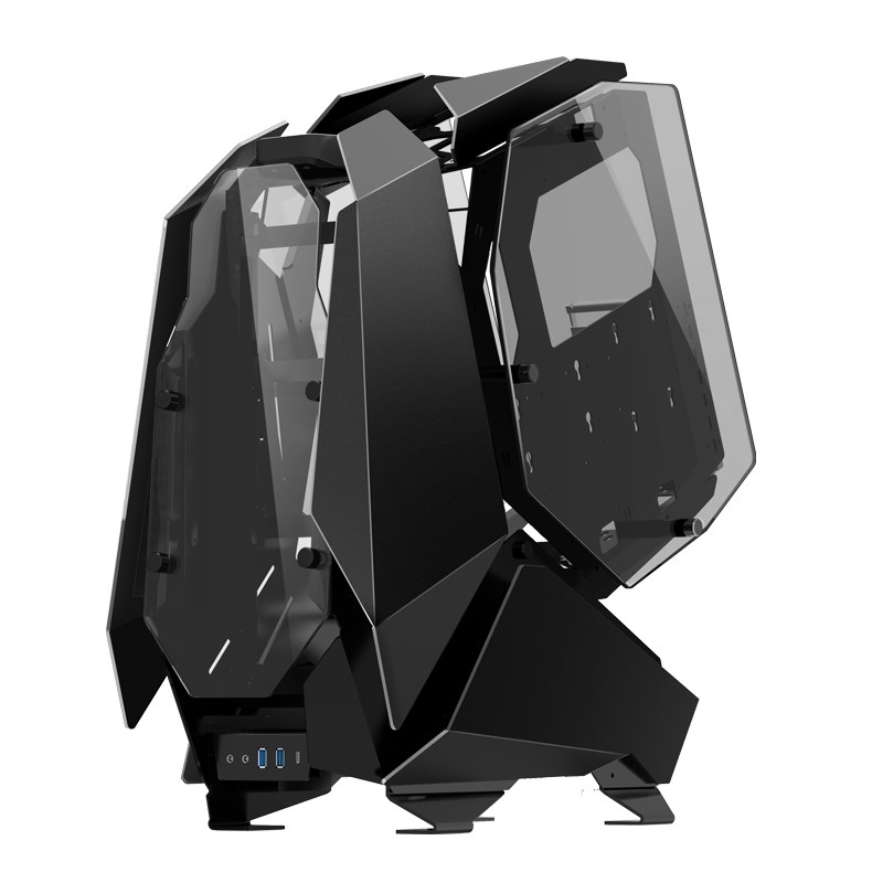 PC kućište JONSBO MOD5 Big-Tower Showcase (ATX, micro ATX, ITX, 3x 3.5" bays, 3x 2.5" bays, USB 3.2 Gen 1 i Gen 2, tempered glass) - crno-2