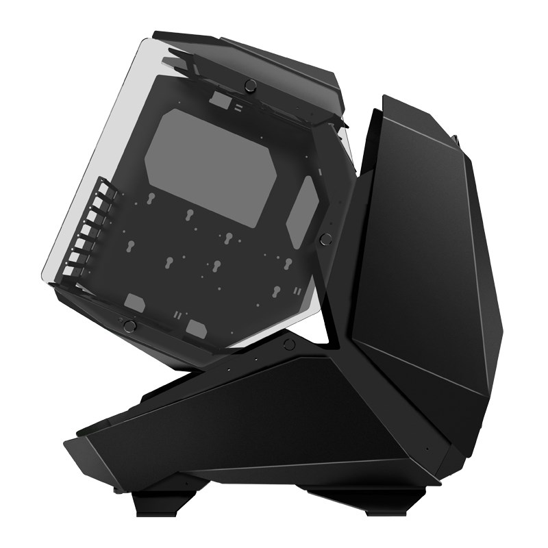 PC kućište JONSBO MOD5 Big-Tower Showcase (ATX, micro ATX, ITX, 3x 3.5" bays, 3x 2.5" bays, USB 3.2 Gen 1 i Gen 2, tempered glass) - crno-1