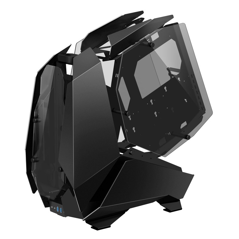 PC kućište JONSBO MOD5 Big-Tower Showcase (ATX, micro ATX, ITX, 3x 3.5" bays, 3x 2.5" bays, USB 3.2 Gen 1 i Gen 2, tempered glass) - crno-3
