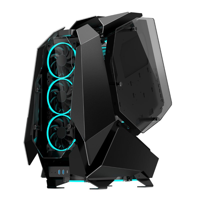 PC kućište JONSBO MOD5 Big-Tower Showcase (ATX, micro ATX, ITX, 3x 3.5" bays, 3x 2.5" bays, USB 3.2 Gen 1 i Gen 2, tempered glass) - crno-8