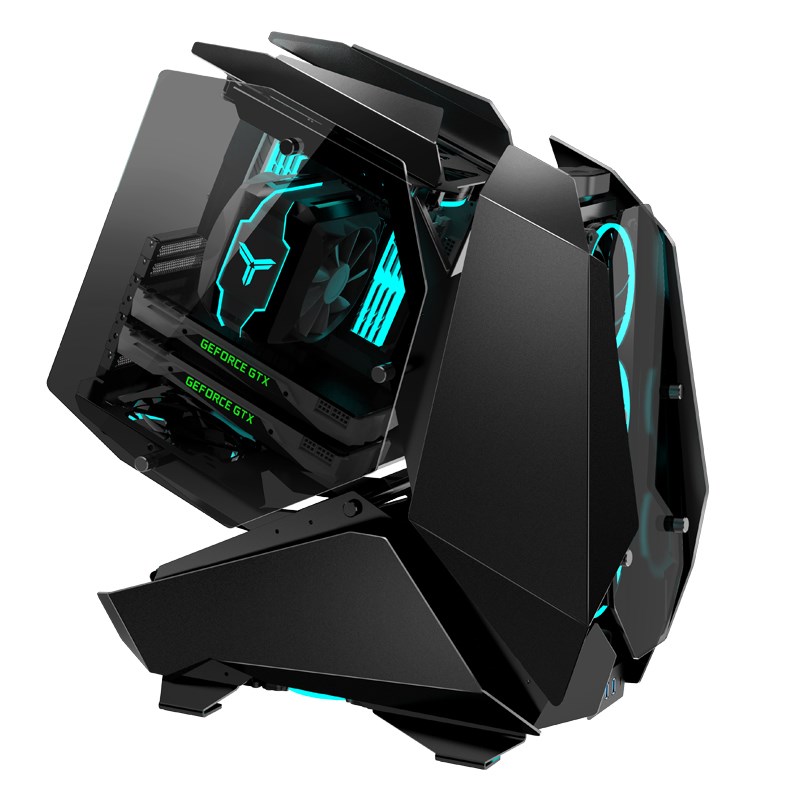 PC kućište JONSBO MOD5 Big-Tower Showcase (ATX, micro ATX, ITX, 3x 3.5" bays, 3x 2.5" bays, USB 3.2 Gen 1 i Gen 2, tempered glass) - crno-5
