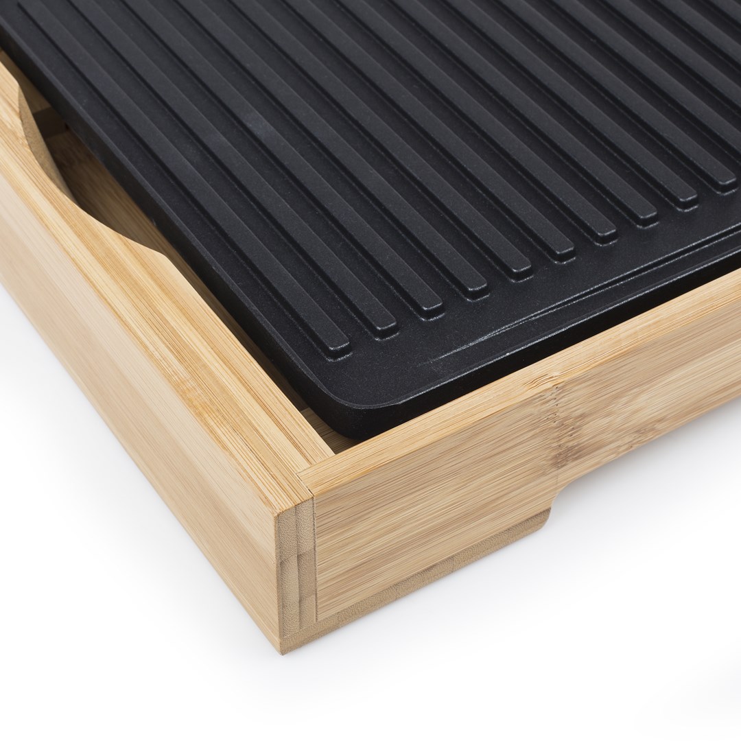 Stolni roštilj TRISTAR TG-2514B Bamboo Grill XL (2200W, 51x25 cm, neprijanjajući premaz)