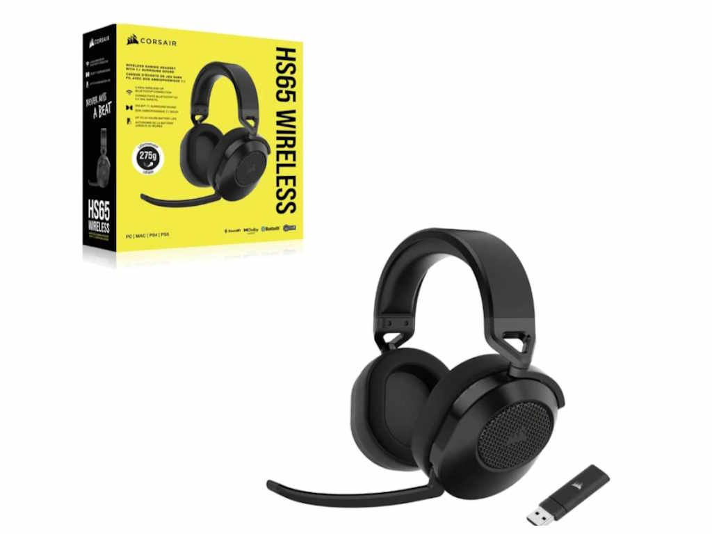 Slušalice CORSAIR HS65 (bežične, over-ear, 24h trajanje baterije, mikrofon, Virtual 7.1 surround sound)-0