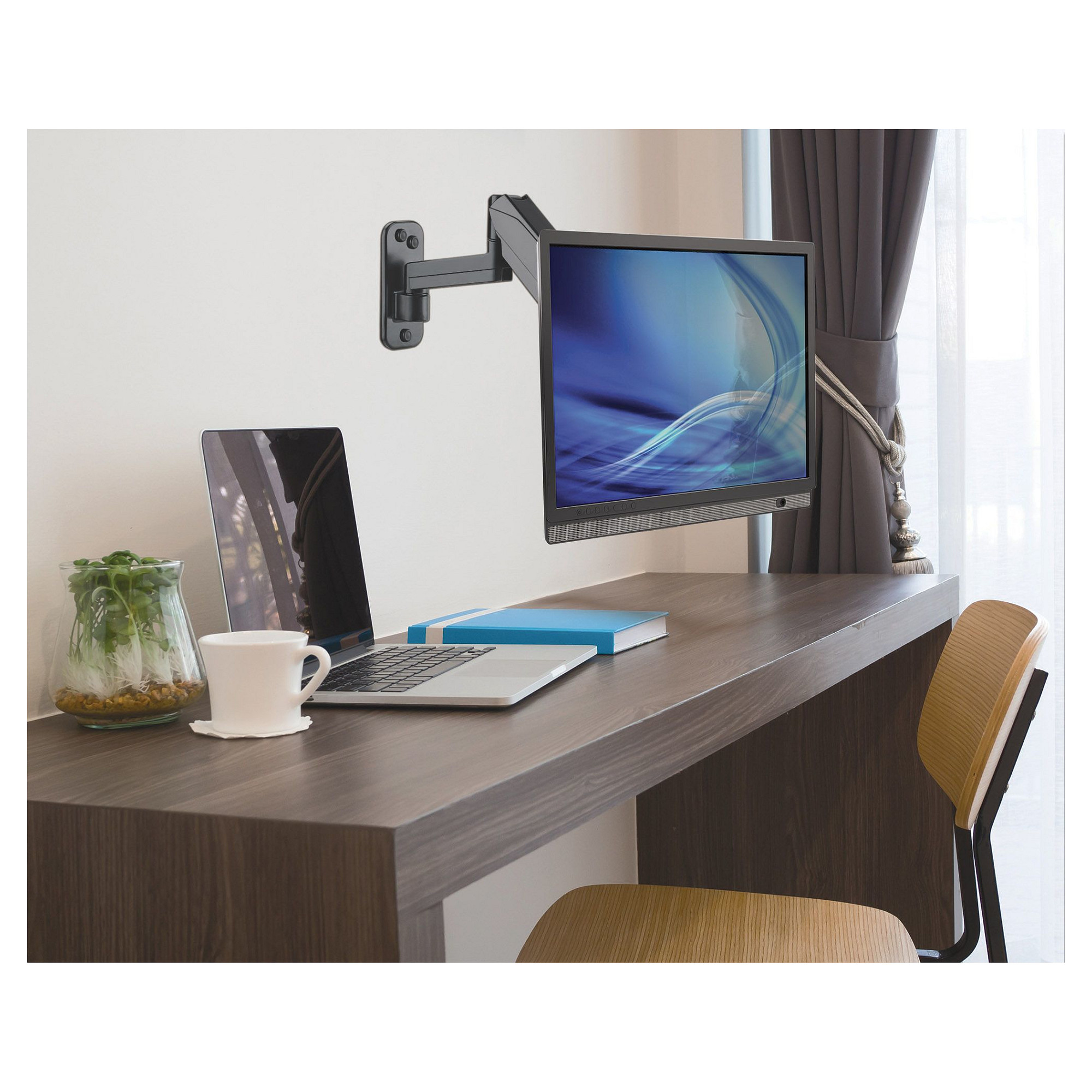 Zidni nosač za TV/Monitor MANHATTAN 461610 s plinskom oprugom, 17"-32", do 8 kg-6
