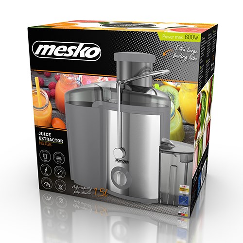 Sokovnik MESKO MS 4126 (600 W, 3 brzine, nehrđajući čelik)-4