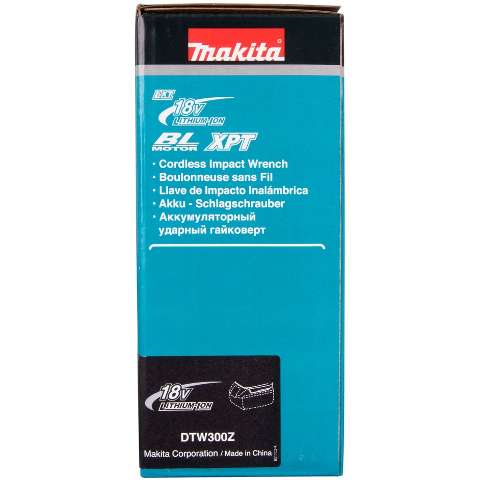 Udarni odvijač MAKITA DTW300Z 18V LXT, 330 Nm, 1/2", bez baterije-5