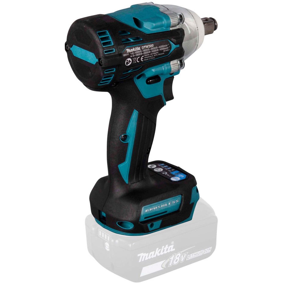 Udarni odvijač MAKITA DTW300Z 18V LXT, 330 Nm, 1/2", bez baterije-12