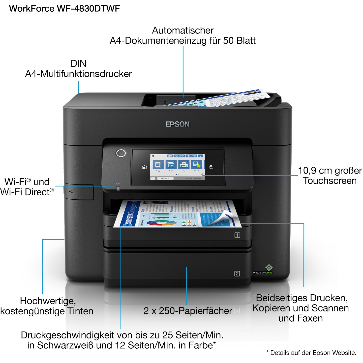EPSON WorkForce Pro WF-4830DTWF - multifunkcijski uređaj-3