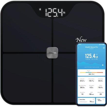 Pametna vaga IHEALTH Nexus Pro HS2S Pro (Wi-Fi, Bluetooth, 9 metrika, do 180 kg)