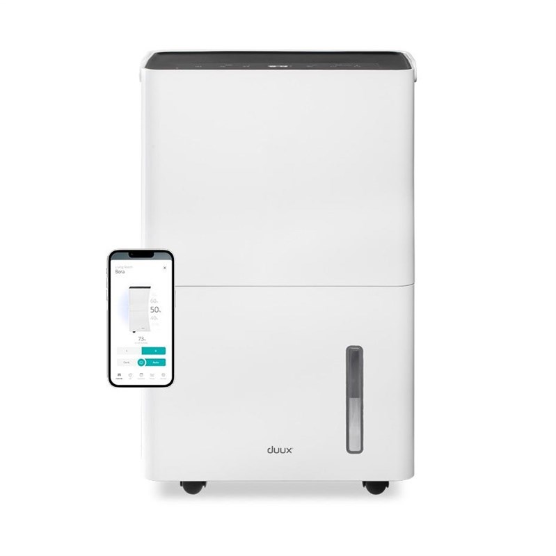 Dehumidifier DUUX Bora - za prostorije do 40 m2, kapacitet rezervoara 4 L, bijela boja-0