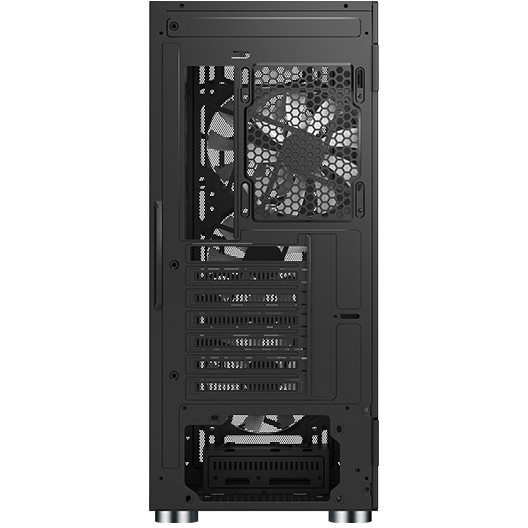 Kućište MONTECH X3 MESH (midi tower, crna, tempered glass, RGB, 7 proširivih utora)-3