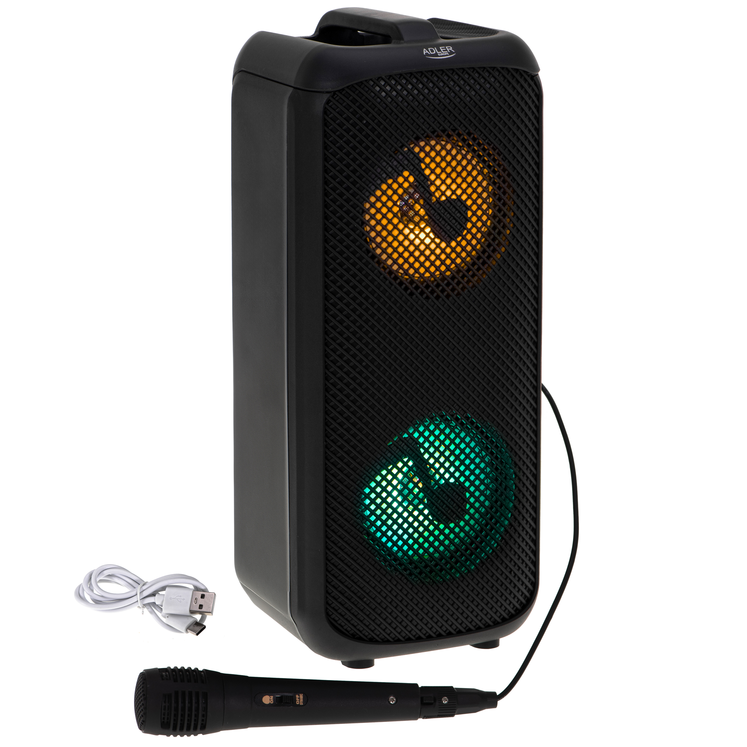 Party zvučnik ADLER AD 1903 (10 W, Bluetooth, radio, USB, RGB)-10