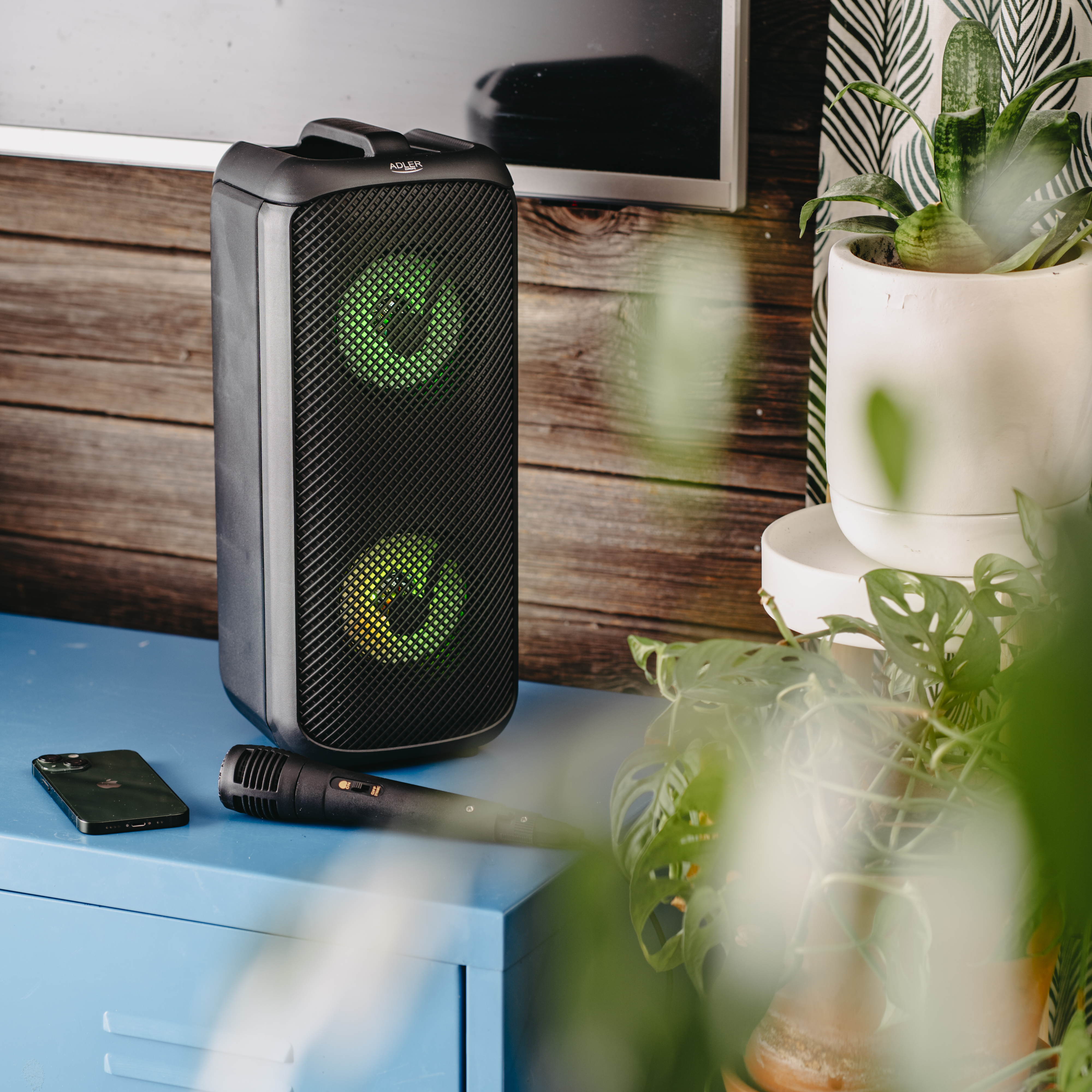 Party zvučnik ADLER AD 1903 (10 W, Bluetooth, radio, USB, RGB)-1