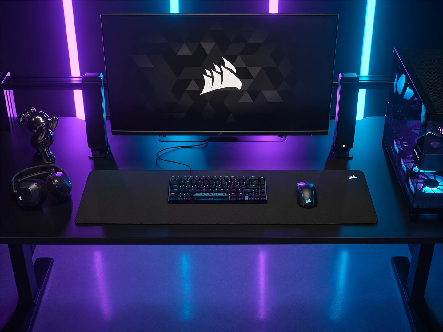 Podloga za miš CORSAIR MM500 v2 (Crna, Gumeni pod, Tkanina, Otporna na prolijevanje)-5