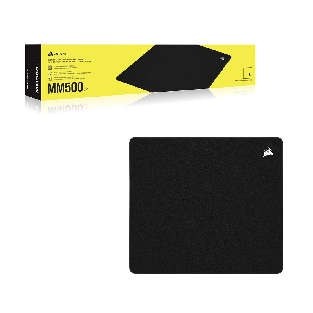 Corsair MM500 v2 Hybrid Fabric Gaming Mouse Pad, large - black-2