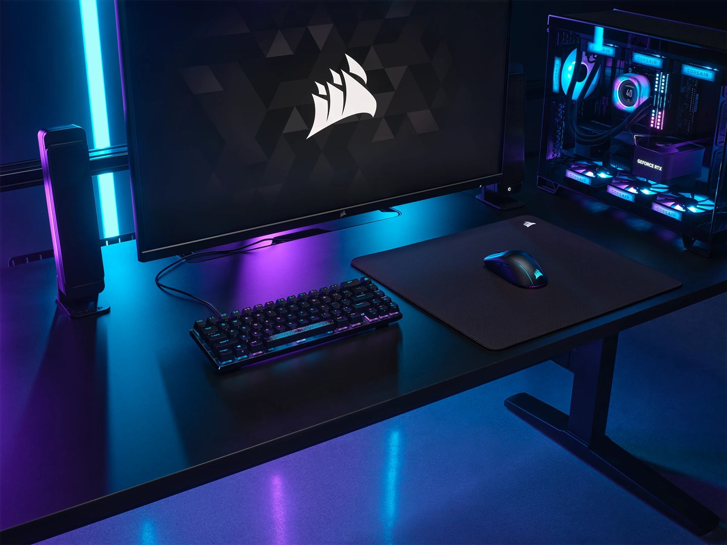 Corsair MM500 v2 Hybrid Fabric Gaming Mouse Pad, large - black-4