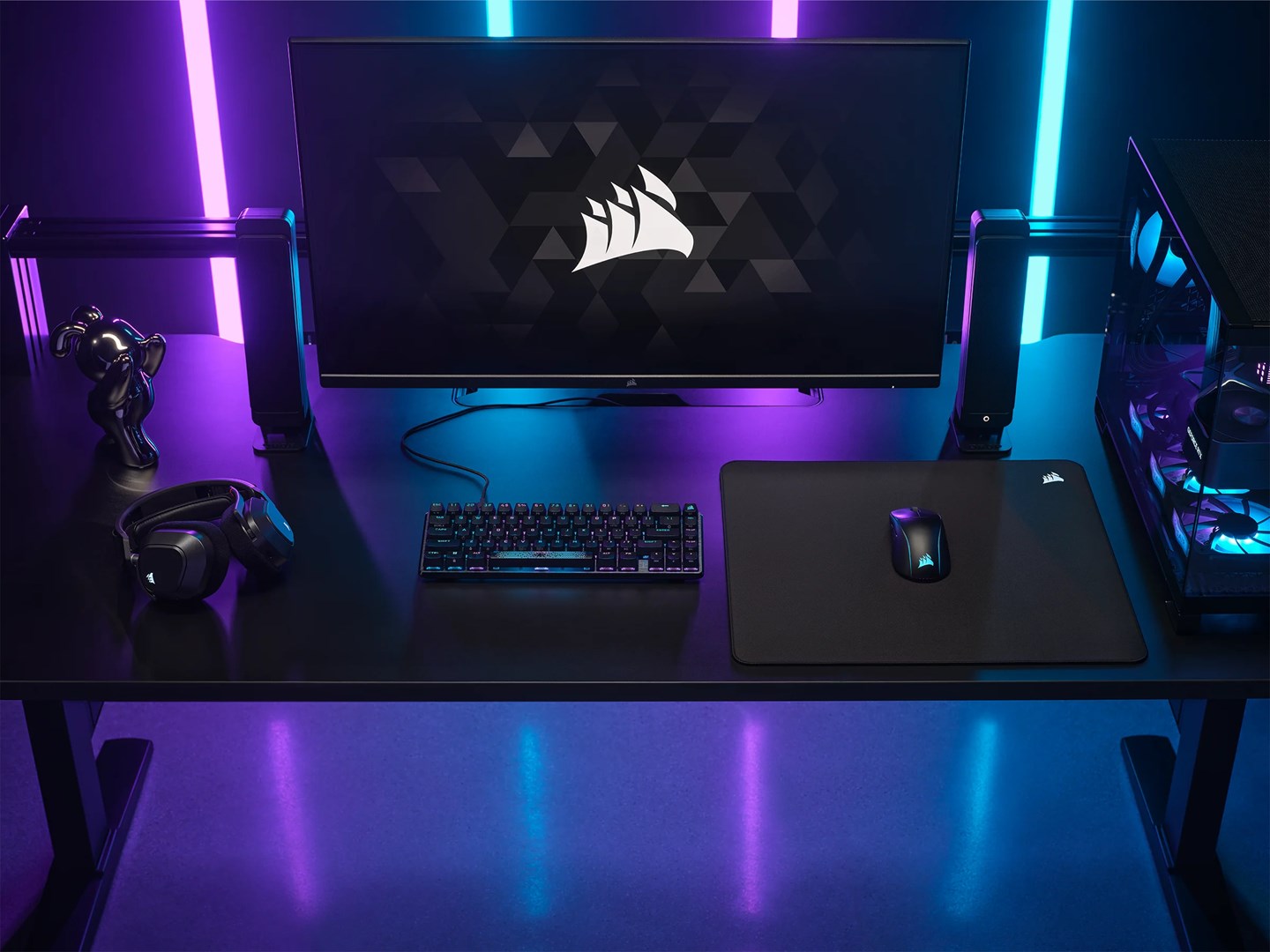 Corsair MM500 v2 Hybrid Fabric Gaming Mouse Pad, large - black-3