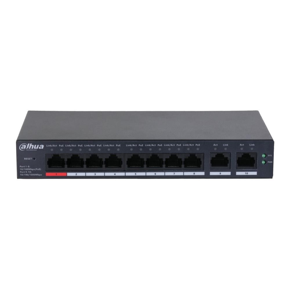 Mrežni switch DAHUA CS4010-8ET-110 (8x 100Mbps, 2x Uplink, Cloud Managed)-0