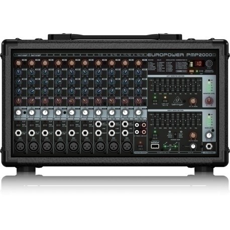 Powermikser BEHRINGER PMP2000D (Klasa D, 14 kanala, 2000 W, ugrađeni ekvilajzer, AUX ulaz)-4