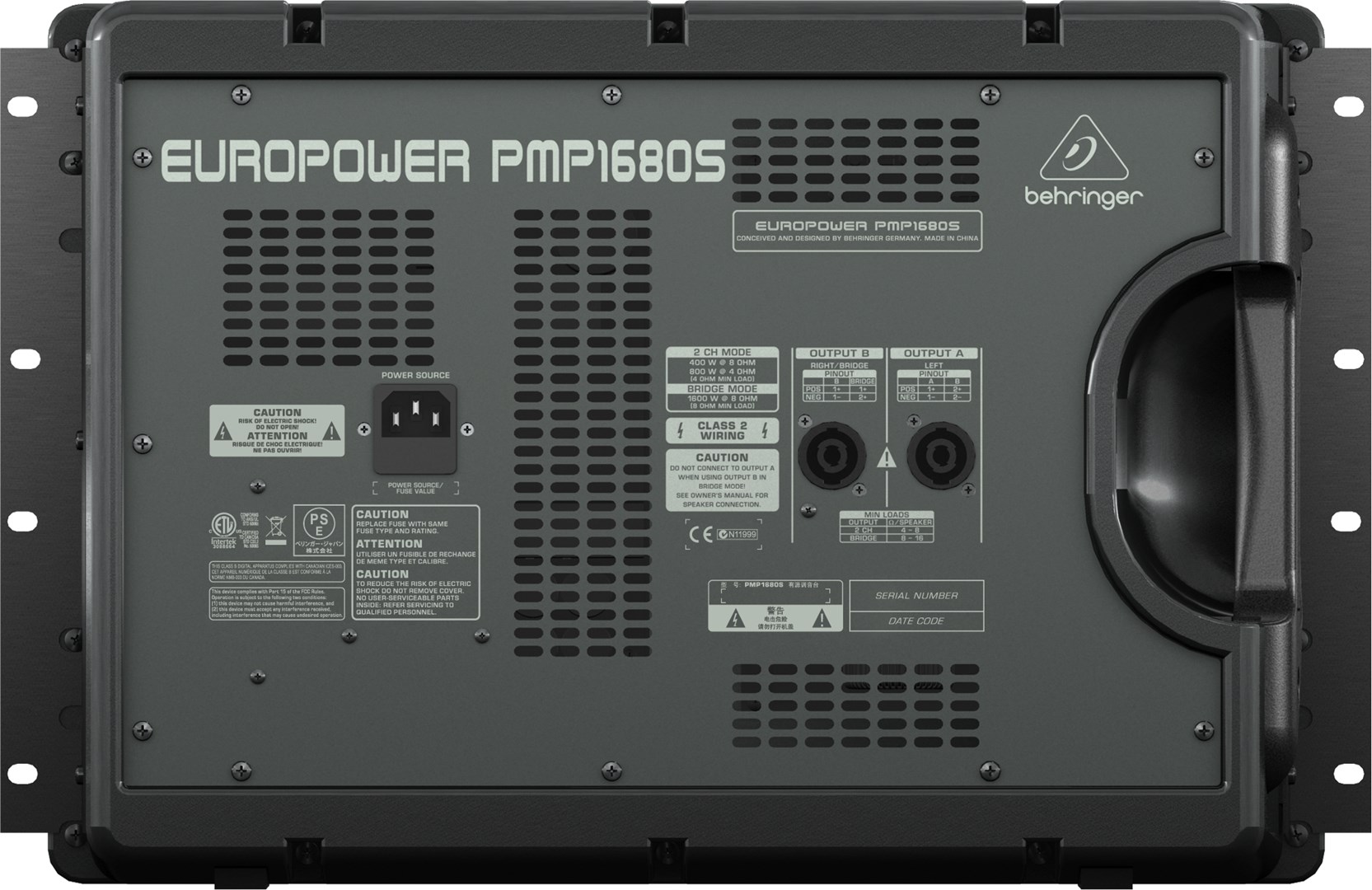 POWERMIKSER BEHRINGER PMP1680S (1600W, 10 kanala)-1