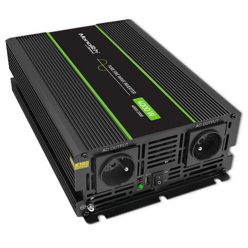 Pretvarač napona QOLTEC Monolith 12V na 230V (4000W/8000W, čisti sinus)-0