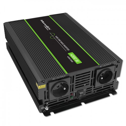Pretvarač napona QOLTEC Monolith Auto (4000 W) crni-1