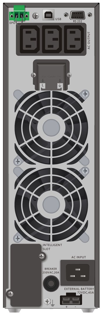 UPS napajanje POWERWALKER VFI 3000 TGS (3000VA/2700W, Online, Tower, LCD)-1