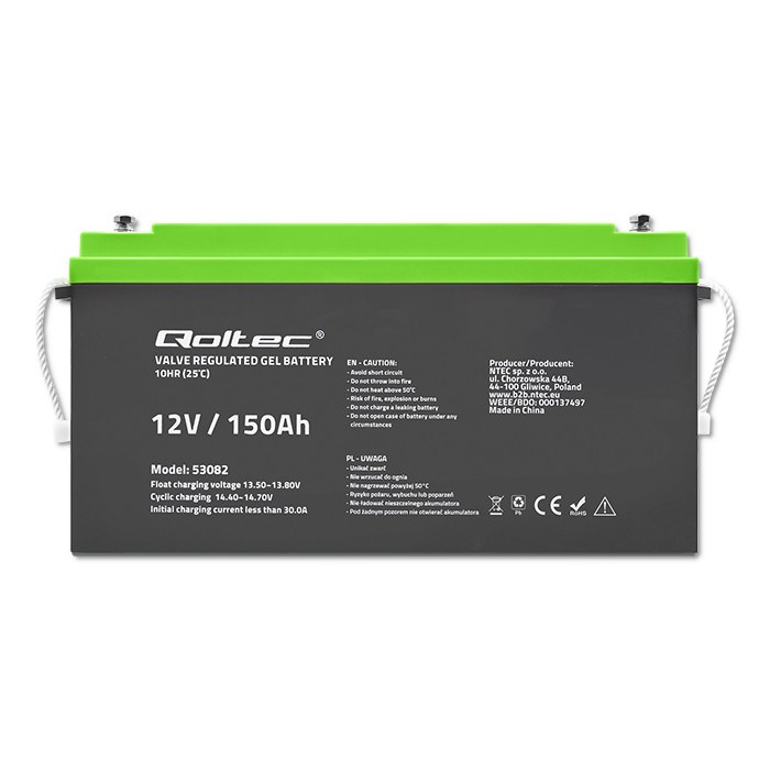 Gel akumulator QOLTEC 12V 150Ah (53082)-5