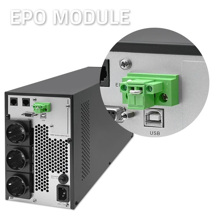 UPS Besprekidno Napajanje QOLTEC MONOLITH 52281 (2000VA/2000W, On-line, LCD, USB)-3