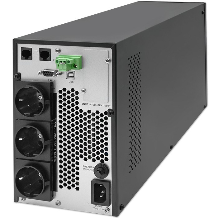 UPS Besprekidno Napajanje QOLTEC MONOLITH 52281 (2000VA/2000W, On-line, LCD, USB)-1