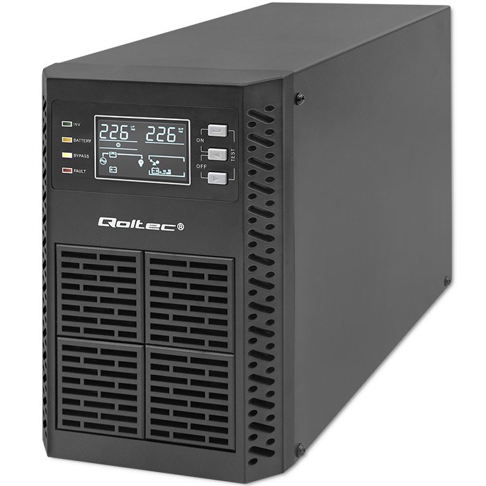 UPS - besprekidno napajanje QOLTEC Monolith 1000VA (1000W, On-line, LCD, EPO)-7