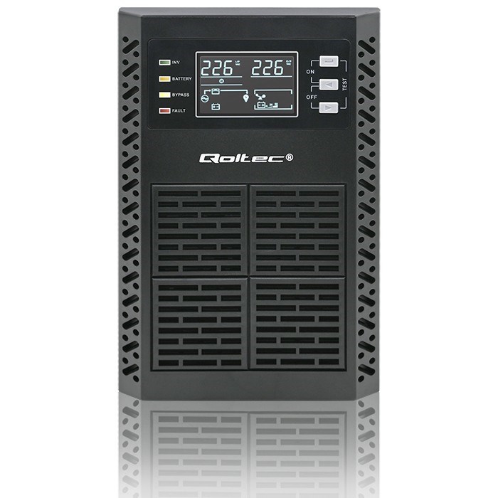 UPS - besprekidno napajanje QOLTEC Monolith 1000VA (1000W, On-line, LCD, EPO)-11